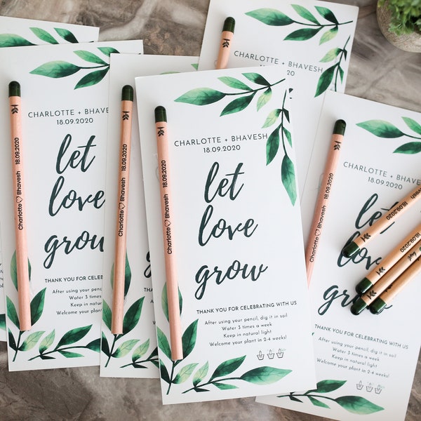 Living Wedding favors - Custom Gifts in Bulk - Plantable invites