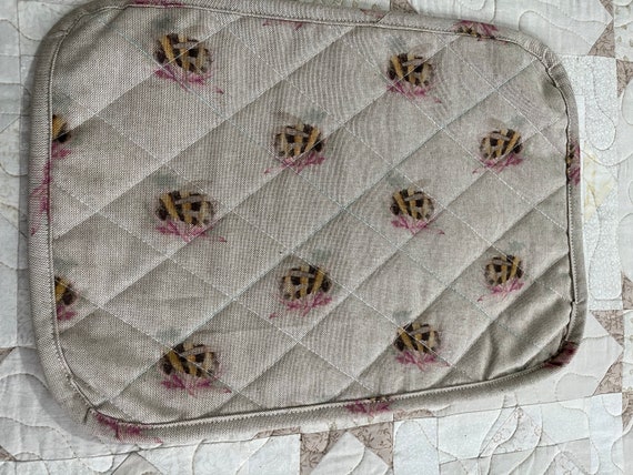 Cotton quilted placemats, cotton placemats, handmade placemats, quilted placemats, rectangle placemats
