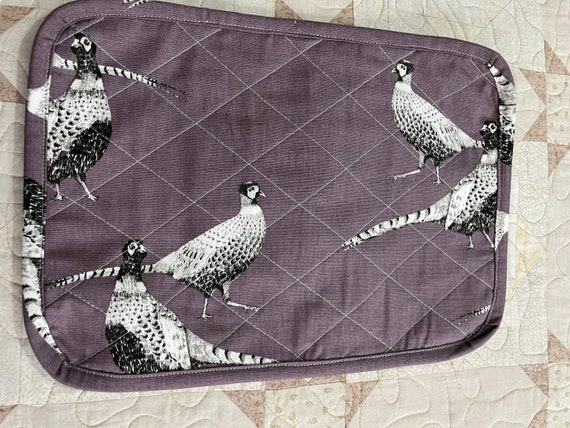 Cotton quilted placemats, cotton placemats, handmade placemats, quilted placemats, rectangle placemats