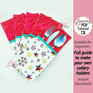 Christmas Silverware Holder Sewing Pattern: Beginner Guide (PDF)