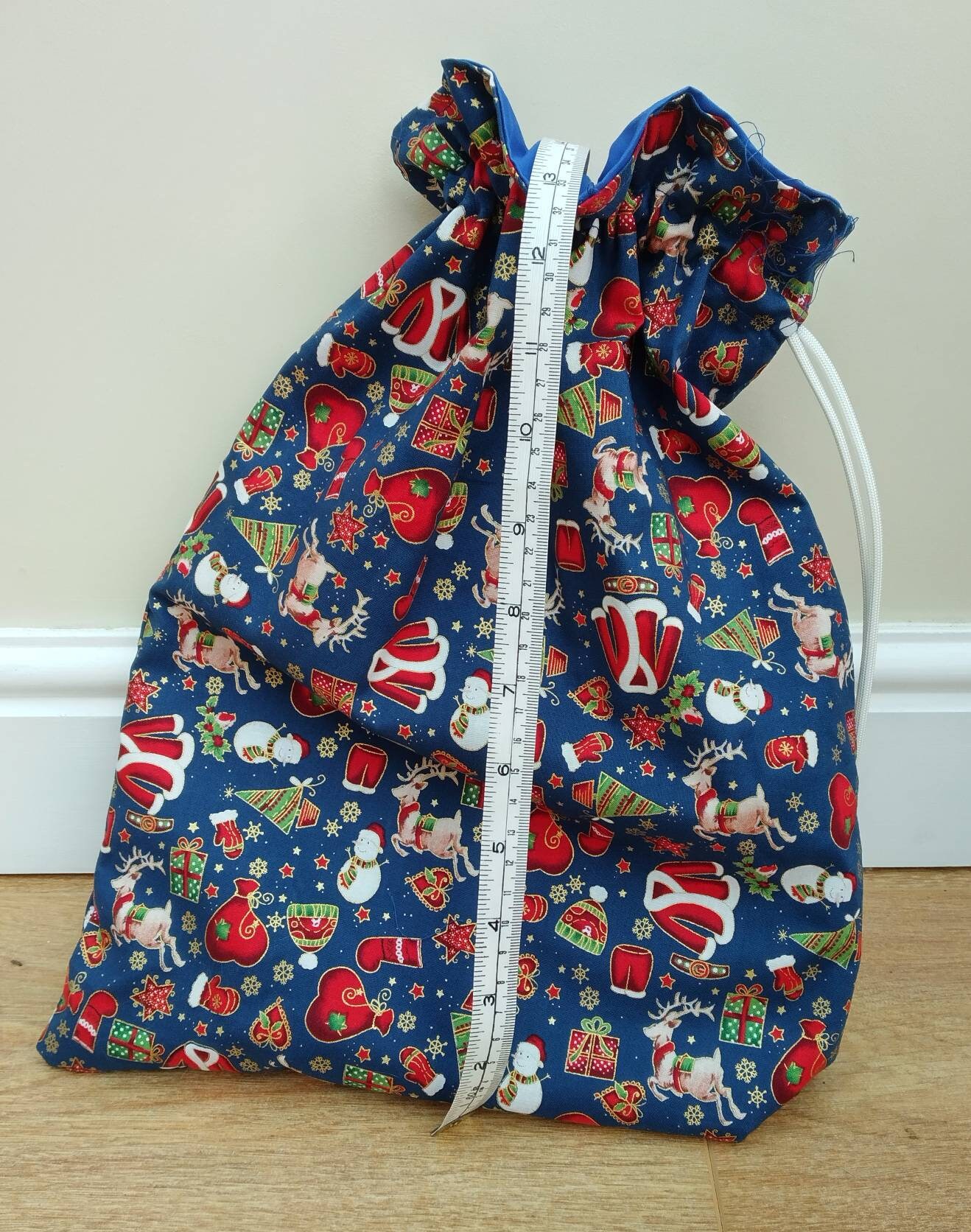 Lined Drawstring Bag Sewing Pattern: Beginner Tutorial (PDF Download ...