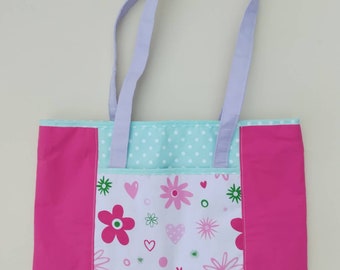 How To Make a Bag Kit, Cotton Fabric Tote, Materials & Instructions Included, Learn Sewing Skills, Easy Beginner Craft Project, 6 Choices