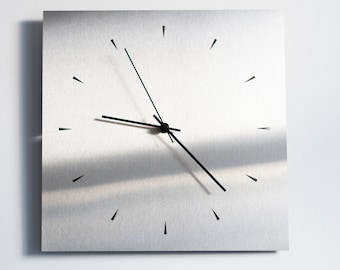 Modern wall clock square, Wall clock unique, Contemporary wall clock