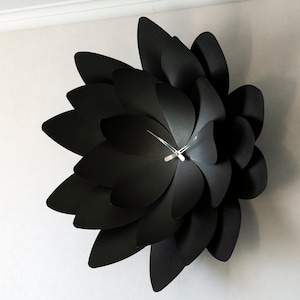 Extra Large lotus clock, Wall clock unique, Modern wall clock, Farmhouse wall clock image 5