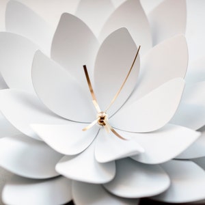 Functional wall decor, Wall clock unique, Big wall clock, Oversized lotus clocks for wall, Functional art