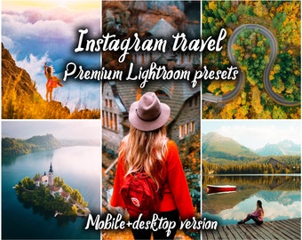 18 Mobile & Desktop Adobe Lightroom Presets - Instagram Travel Premium Pack