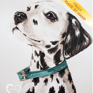 Custom Pet Portraits from Photo, Hand-Painted Watercolor, Customized Dog & Cat Painting, One-of-a-Kind Gift image 1
