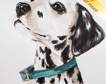 Custom Pet Portraits from Photo, Hand-Painted Watercolor, Customized Dog & Cat Painting, One-of-a-Kind Gift