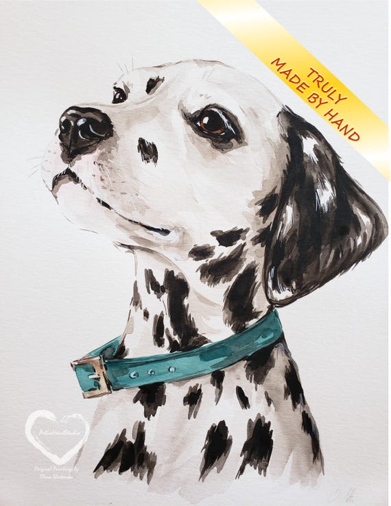 Custom Pet Portraits from Photo, Hand-Painted Watercolor, Customized Dog & Cat Painting, One-of-a-Kind Gift