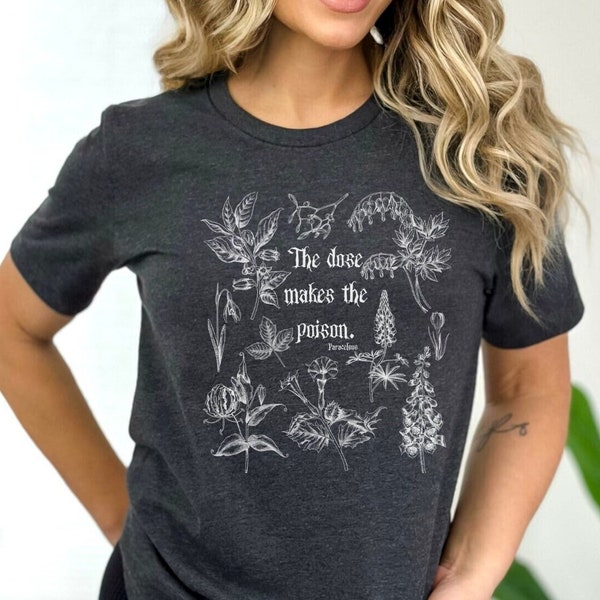 Deadly Plants Tee, Poisonous Plants T-shirt, Herbalist Botanist Plant Lover Gardener Gift, Naturecore Tee, Gardencore Shirt