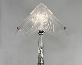 HETTIER & VINCENT : French 1930 Art Deco lamp                .... lamp 1925 muller daum degué schneider sabino era chandelier sconces France