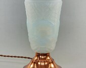 RANC opalescent French 1930 Art Deco lamp . EJG Ezan muller daum degué schneider sabino era chandelier sconces France