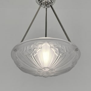 SONOVER : a 1930 French Art Deco pendant                    .......... chandelier lamp sconces degué muller schneider daum sabino era France