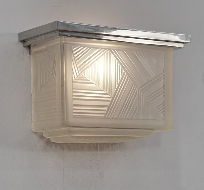 MARIUS SABINO French 1930 Art Deco Wall Sconce Etsy