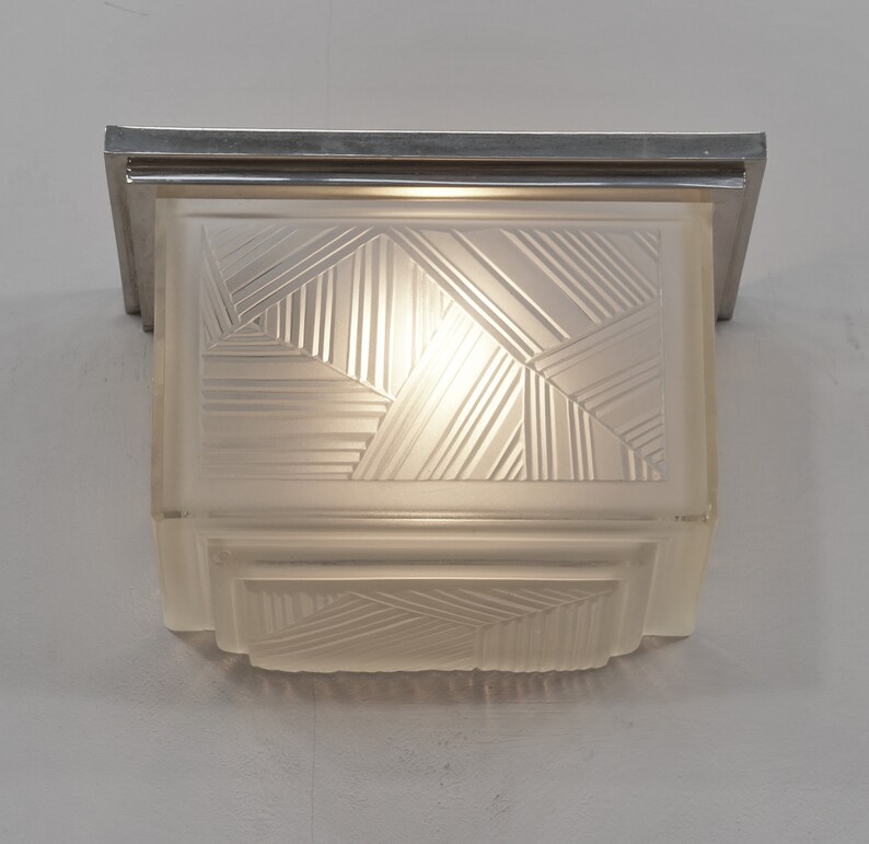 MARIUS SABINO French 1930 Art Deco Wall Sconce Etsy