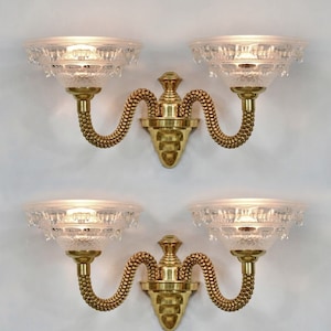 BORIS LACROIX : pair of French 1930 Art Deco wall sconces ................. lamp daum era muller degué sabino lights chandelier birds parrot