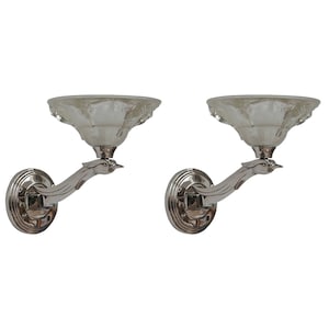 BORIS LACROIX : pair of French 1930 Art Deco wall sconces ................. lamp daum era muller degué sabino lights chandelier birds parrot