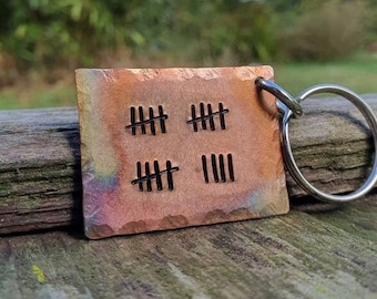 Marque Tally des 19 ans, bronze 19e anniversaire de mariage, cadeaux pour homme, lui, cadeau personnalisé mari femme, porte-clés amour, anniversaire