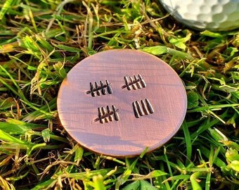 Segnapunti per 19 anni di matrimonio, segnapalline da golf in rame, regali unici per uomini e marito, personalizzati