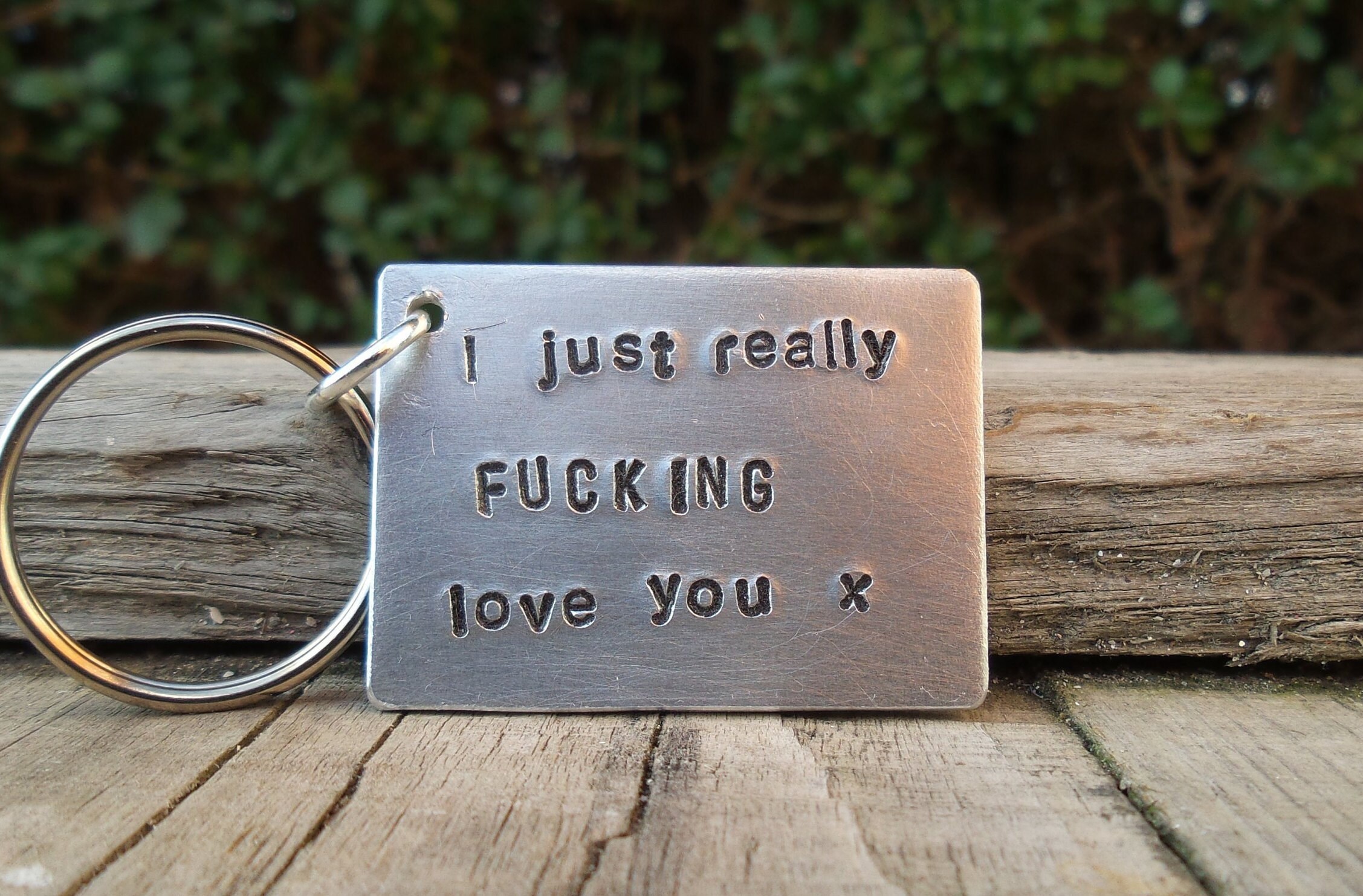 I Just really FUCKING love you Keyring Funny Gift For Him Her Etsy