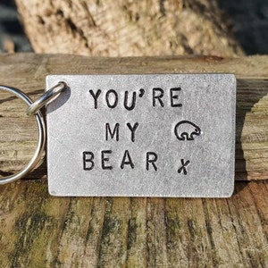 You're My BEAR Birthday Gifts For Him Men Cute Boyfriend Husband I Love You Daddy Fathers Day Anniversary Personalised Keychain Keyring