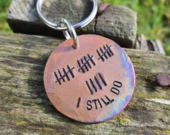 TALLY MARK Of 19 Years 19th I STILL Do Keyring Bronze Wedding Anniversary Gifts For Men Him Her Personalised Gift Husband Wife Keychain Love