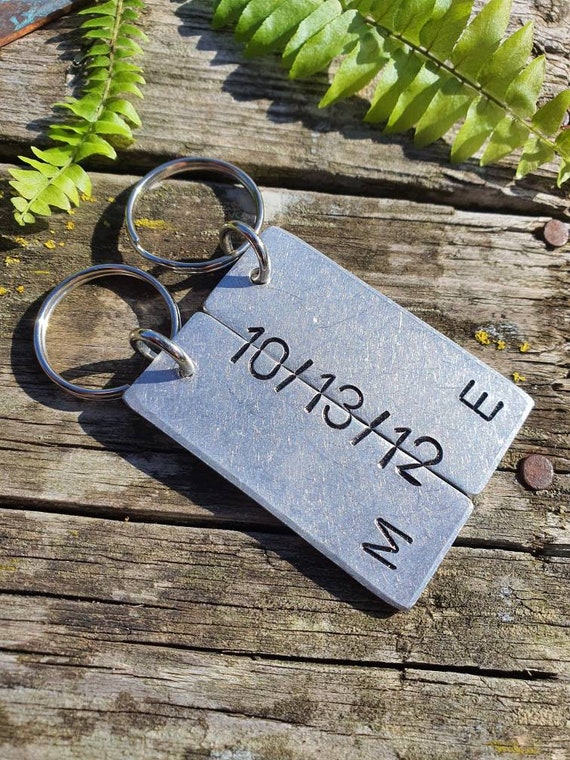 Matching Secret Message His Hers Valentines Gifts for Men Her PERSONALISED Husband Wife Keychains Keyrings Set Boyfriend Girlfriend Love Etsy UK