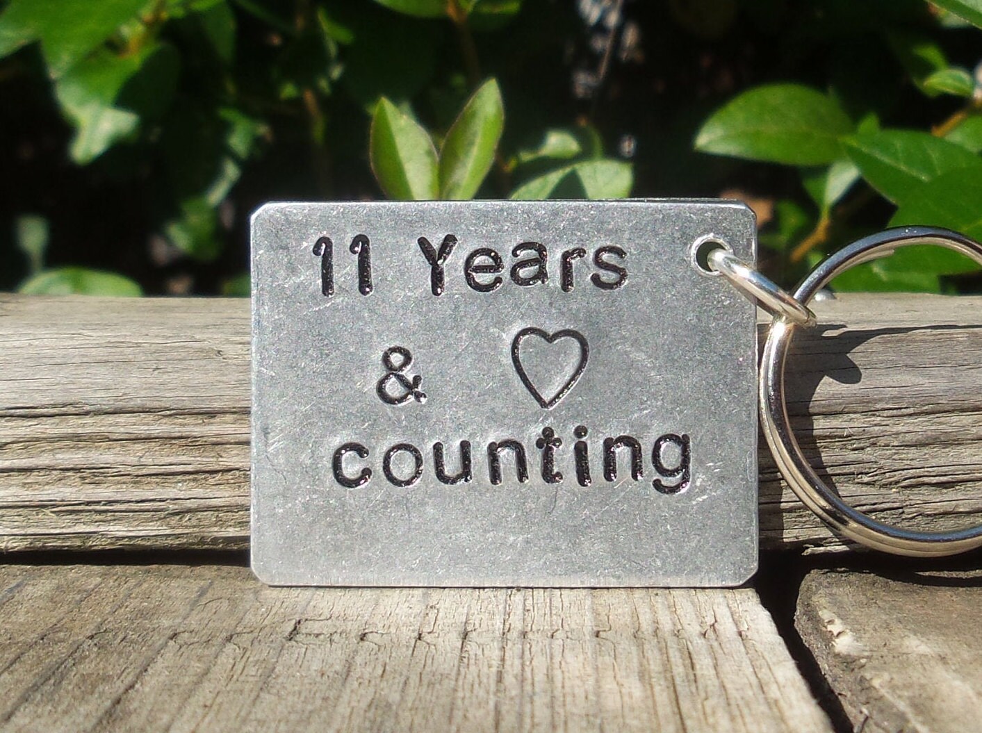 1 Year and Counting Keychain Anniversary Gift Wedding Jewelry Couple Gift  For Wife/Husband 