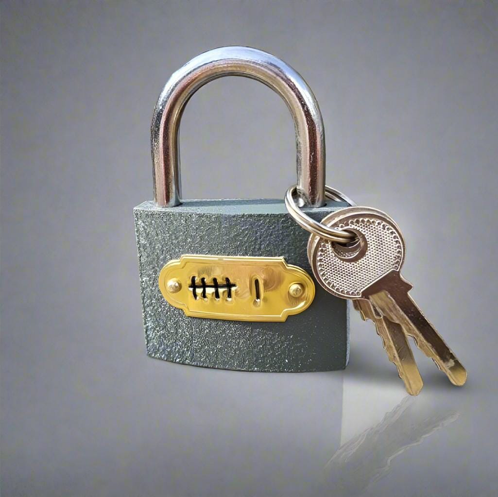 Tally 6 Iron PADLOCK Cute Wedding Gifts For Him Her Men Personalised 6th Anniversary 2 KEYS Metal Lock Engraved 6 Years Wedding Wife Husband