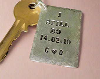I STILL Do Husband Wife Gifts For Men 6th Wedding Anniversary Personalised 6 Years Keyring Love Iron Personalized Keychain Handmade Custom