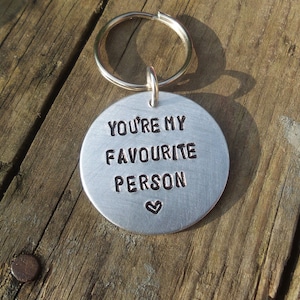 You&#39;re My FAVOURITE PERSON Funny Gifts For Him Men Mate Keyring Cute Birthday 30th Birthday Anniversary Boyfriend Husband Wife Girlfriend