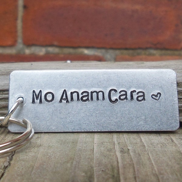 Mo Anam Cara PERSONALIZED Key Fob Keyring SOUL MATE Wedding Anniversary Gift For Men Women Celtic Keepsake Engagement Wife Husband Boyfriend