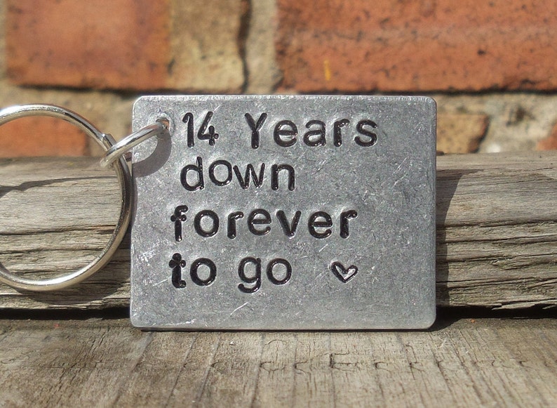 14 YEARS DOWN Forever To Go 14th Wedding Anniversary Gifts