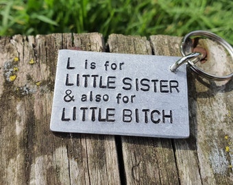 FUNNY LITTLE SISTER Valentines 2024 Bitch Funny Birthday Gifts For Her Sis Unique Novelty Special Best gifts Sister Cheeky Crazy Best Friend