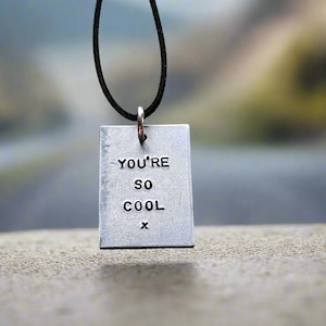Je bent zo cool hangende achteruitkijkspiegel bedel vriend vriendin Valentijnsdag geschenken verjaardag 80s ware romantiek Christian Slater liefde