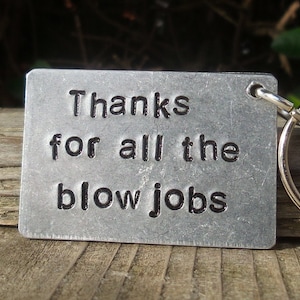 Funny Valentines Day Keychain: Novelty Rude Gift Keyring Handmade
