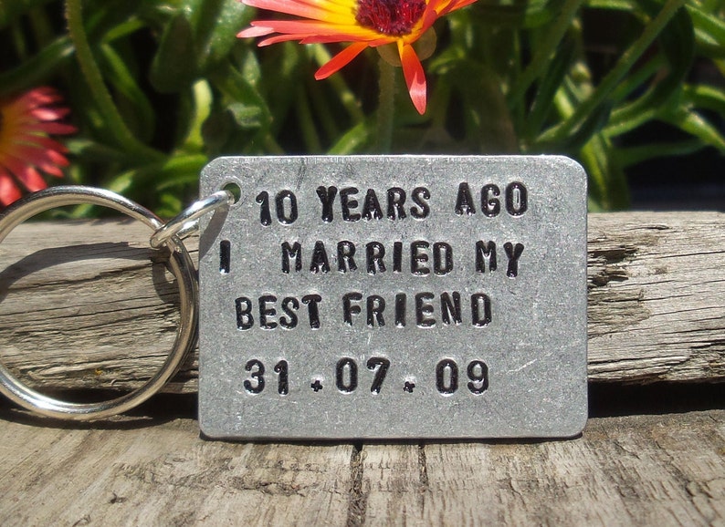 10 Years Ago I Married My Best Friend Personalised 10th Etsy