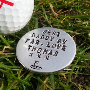 PERSONALISED Golf Ball Marker Gift For Men Him Dad Grandad Husband Golfing Boyfriend Daddy Uncle Grandpa Present Customised Christmas Pops