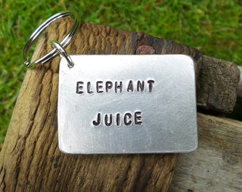 ELEPHANT JUICE Keyring I Love You Gifts for Him Men Her Romantic Cute Girlfriend Boyfriend Gift Loving Key tags fobs Accessories Handmade