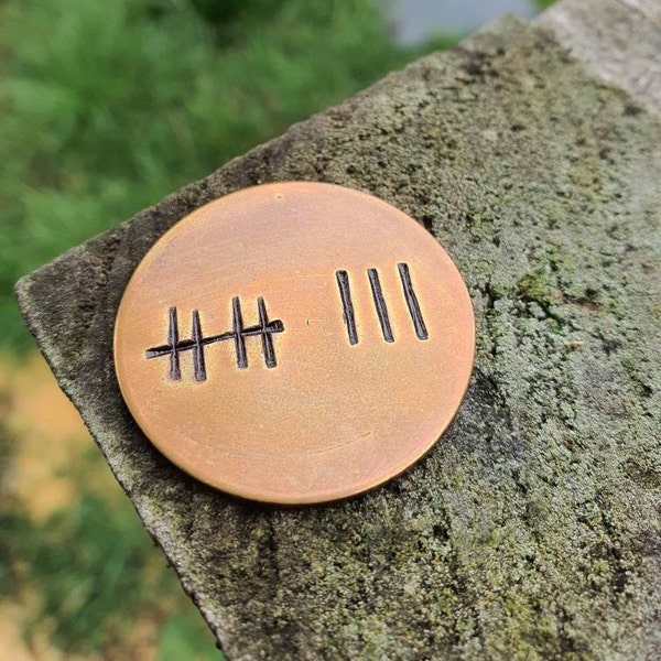 8 YEARS Wedding Anniversary Golf Ball Marker Gifts Husband Golfing Accessories Sport Men Him Love 8th Bronze Anniversary TALLY Mark Handmade