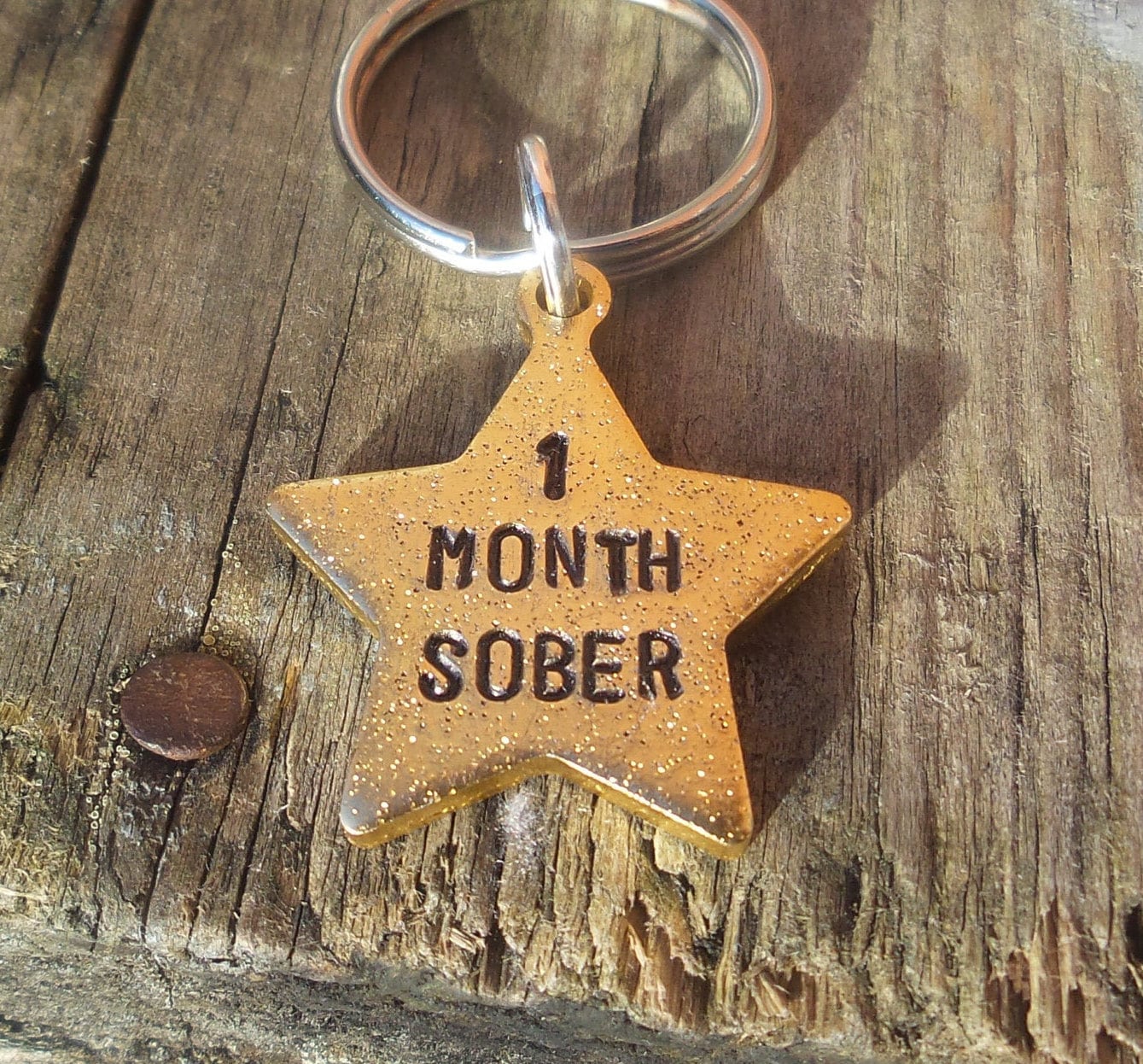 Kivosliviz Sober Gifts Keychain Na Recovery Gifts for Alcoholics Recovering Sober Jewelry Sobriety Keychain 