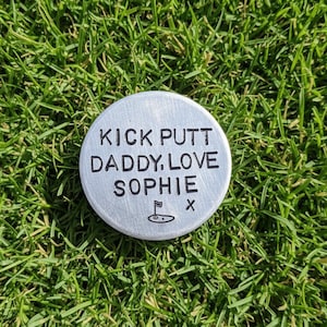 Marcatore per palline da golf personalizzato, regalo per la festa del papà, compleanno, per uomo, kick putt, papà, nonno, marito, golfista, fidanzato, regalo per papà