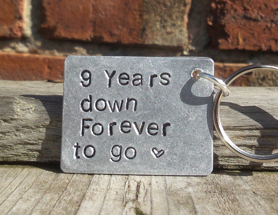 9 Years Down Forever To Go 9th Wedding Anniversary Gifts For Etsy 9 Years Down Forever To Go 9th Wedding Anniversary Gifts For Etsy