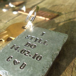 I STILL DO Husband Wife Gifts For Men 6th Wedding Anniversary Personalised 6 Years Keyring Love Iron Personalized Keychain Fob Handmade Love
