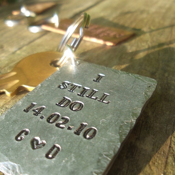 I STILL DO Ehemann Frau Geschenke für Männer 6. Hochzeitstag Personalisierte 6 Jahre Schlüsselring Liebe Eisen Personalisierte Schlüsselbund Fob Handgemachte Liebe