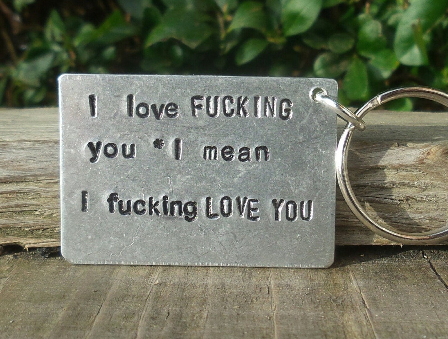I Love FUCKING You Funny Keyring Gifts for Him Her image