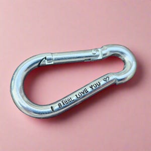 I STEEL Love You 11 Jahre Personalisierter Schlüsselring 11. Hochzeitstag Geschenke Für Männer Frauen Ehemann Frau Traditioneller Schlüsselbund Caribiner