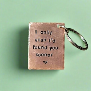 Ik wou dat ik je eerder had gevonden Schattige vriend vriendin 8e bronzen huwelijksverjaardagcadeaus voor hem Soulmate Echtgenoot Echtgenoot Echtgenote Verjaardag Liefde