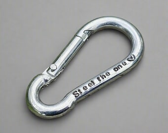 STEEL The One 11 Years Personalised Keyring 11th Wedding Anniversary Keychain