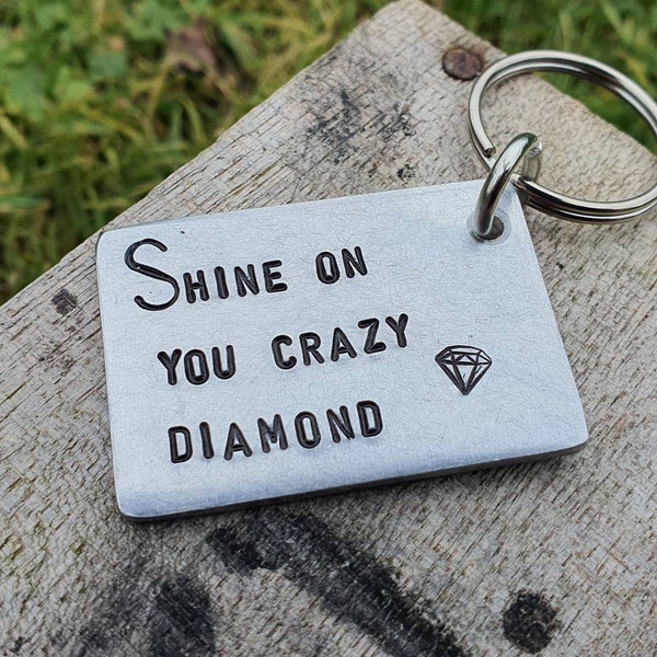 Shine On You CRAZY DIAMOND  Music Gifts For Him Her Dad Boyfriend Birthday Anniversary Keepsake LYRICS Song Pink Floyd Husband Present